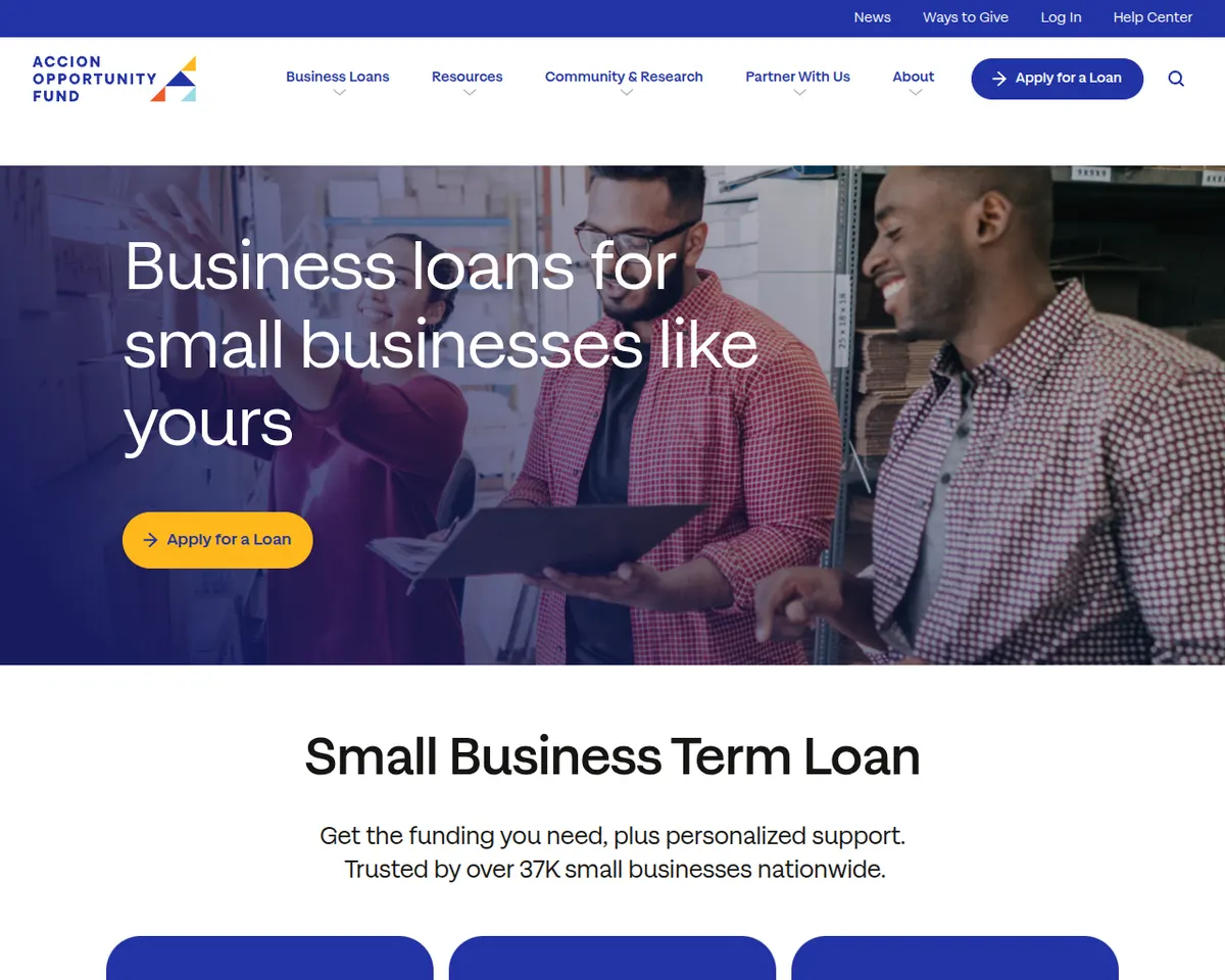 Visit the Accion Opportunity Fund website (opens in a new tab)