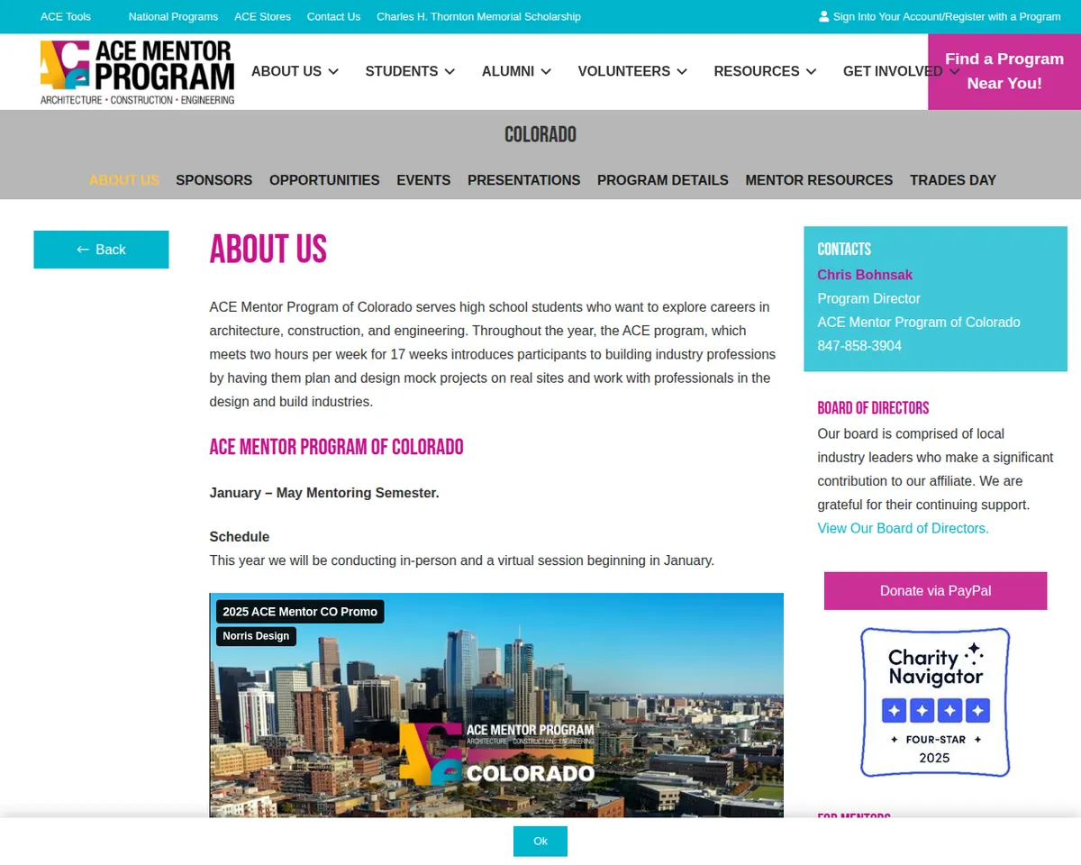 Visit the ACE Mentor Program of Colorado website (opens in a new tab)
