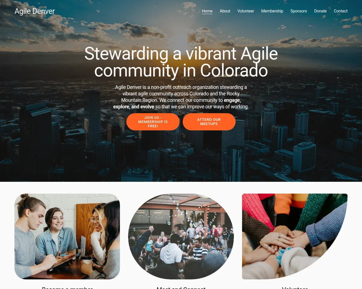 Visit the Agile Denver website (opens in a new tab)