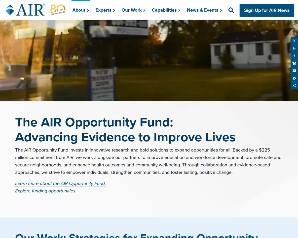 Visit the AIR Opportunity Fund website (opens in a new tab)