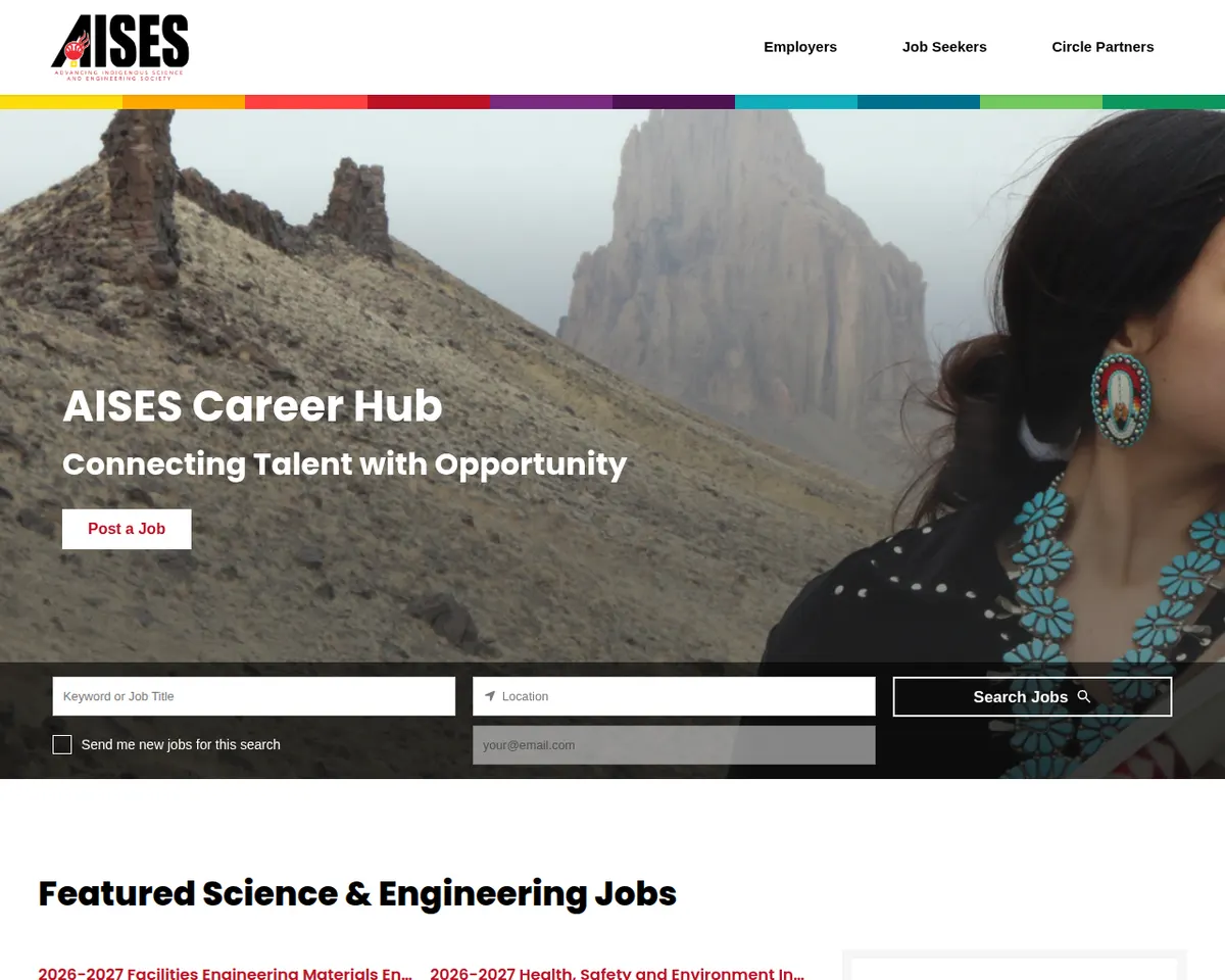 Visit the AISES Career Hub website (opens in a new tab)