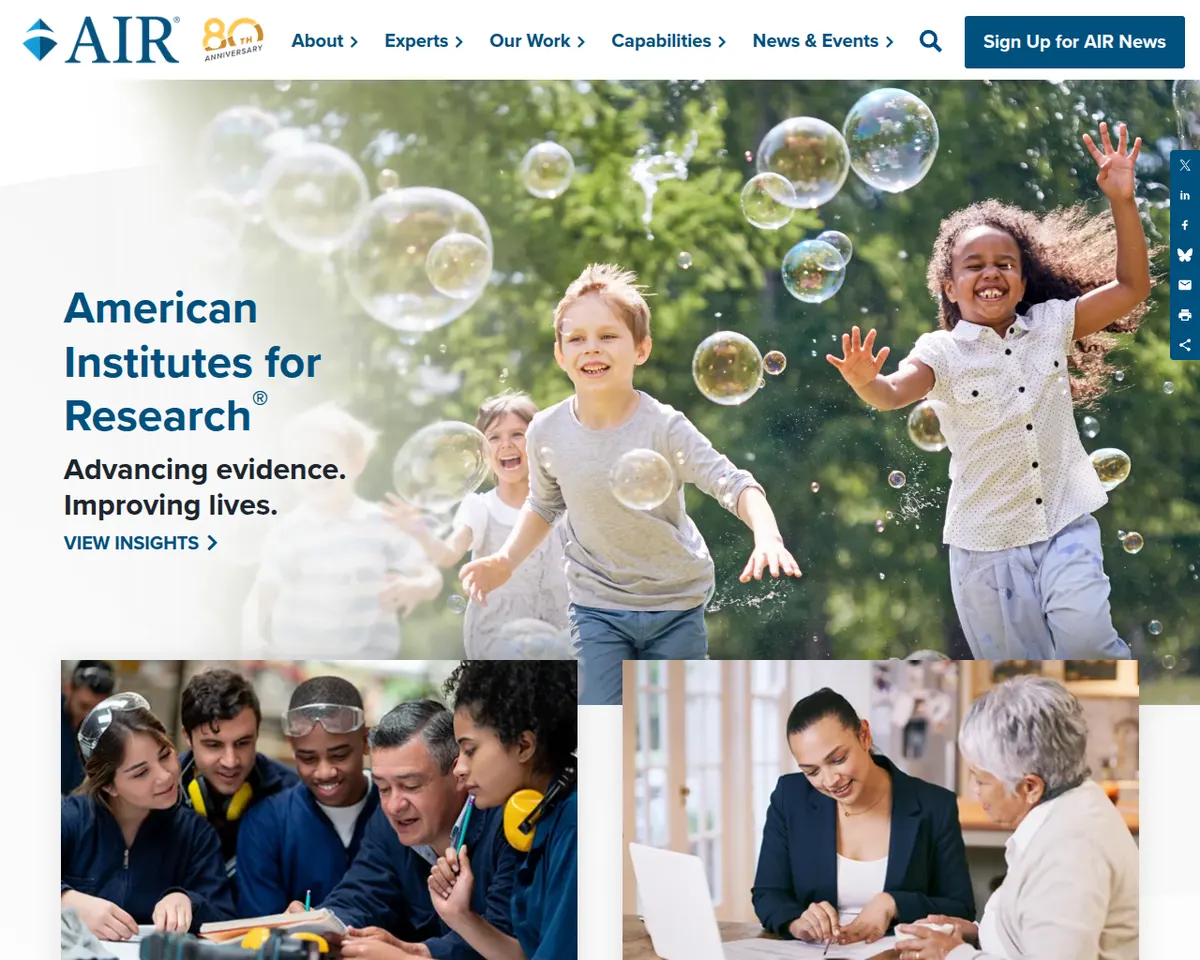 Visit the American Institutes for Research (AIR) website (opens in a new tab)