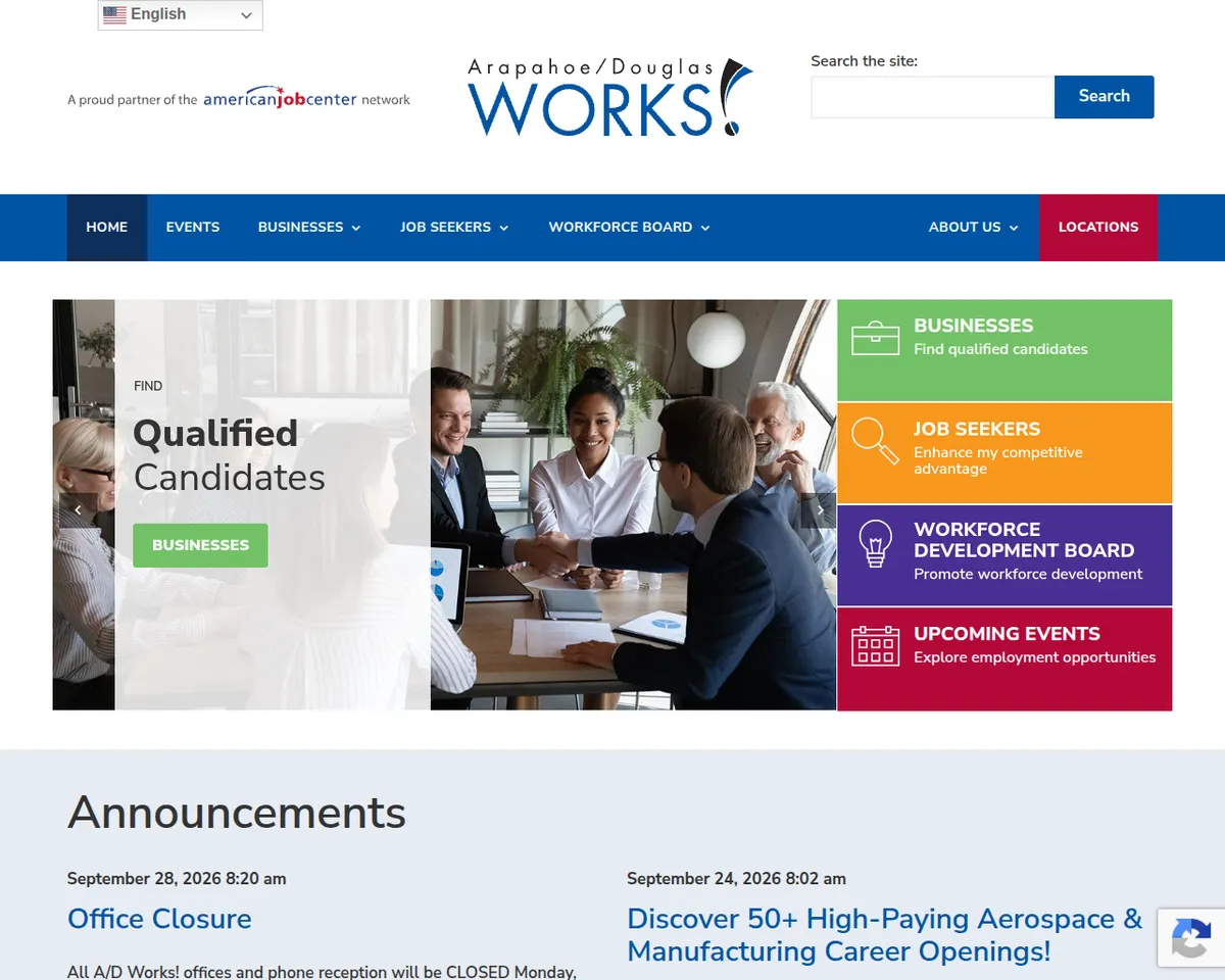 Visit the Arapahoe/Douglas Works! website (opens in a new tab)