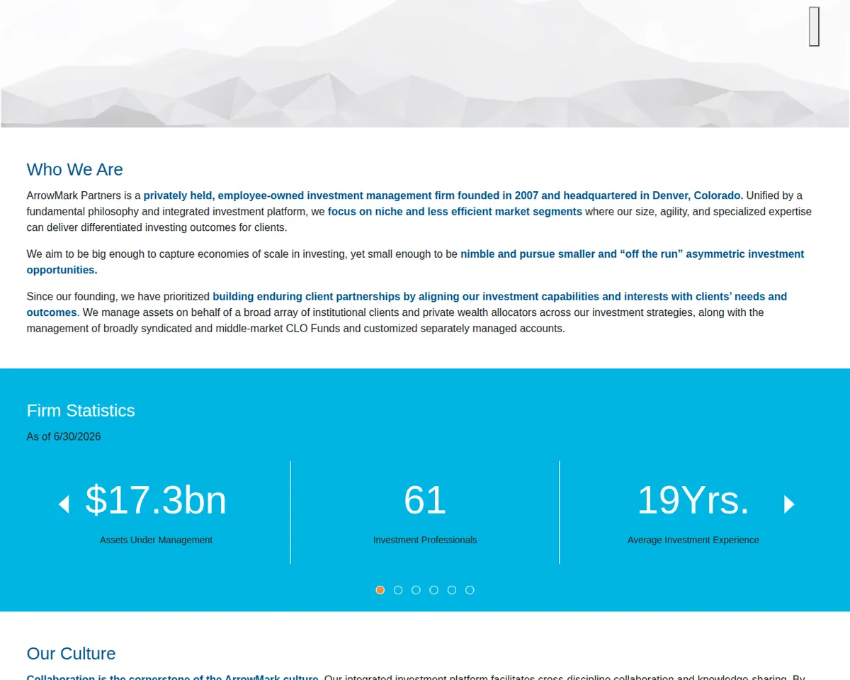 Visit the ArrowMark Partners website (opens in a new tab)