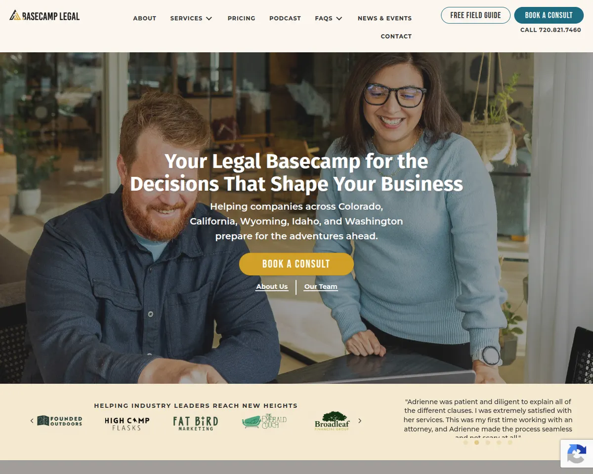 Visit the Basecamp Legal website (opens in a new tab)