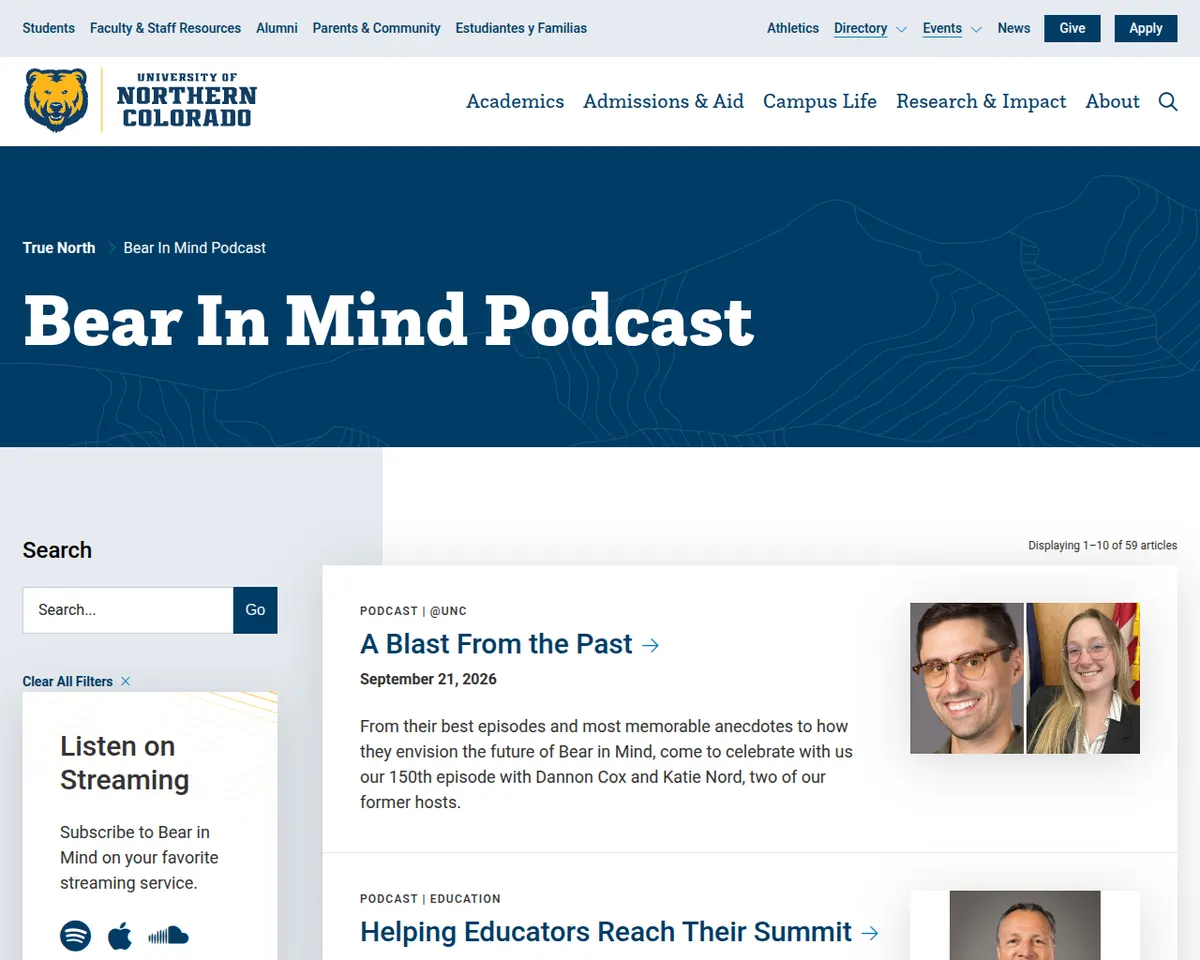 Visit the Bear In Mind Podcast website (opens in a new tab)