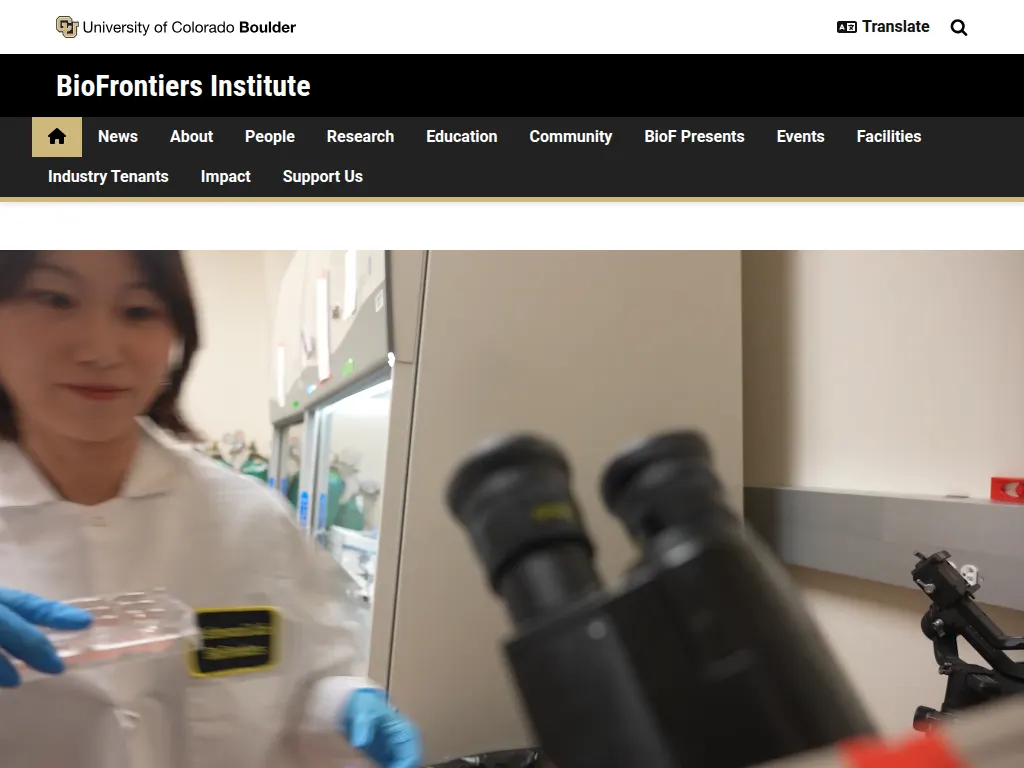 Visit the BioFrontiers Institute website (opens in a new tab)