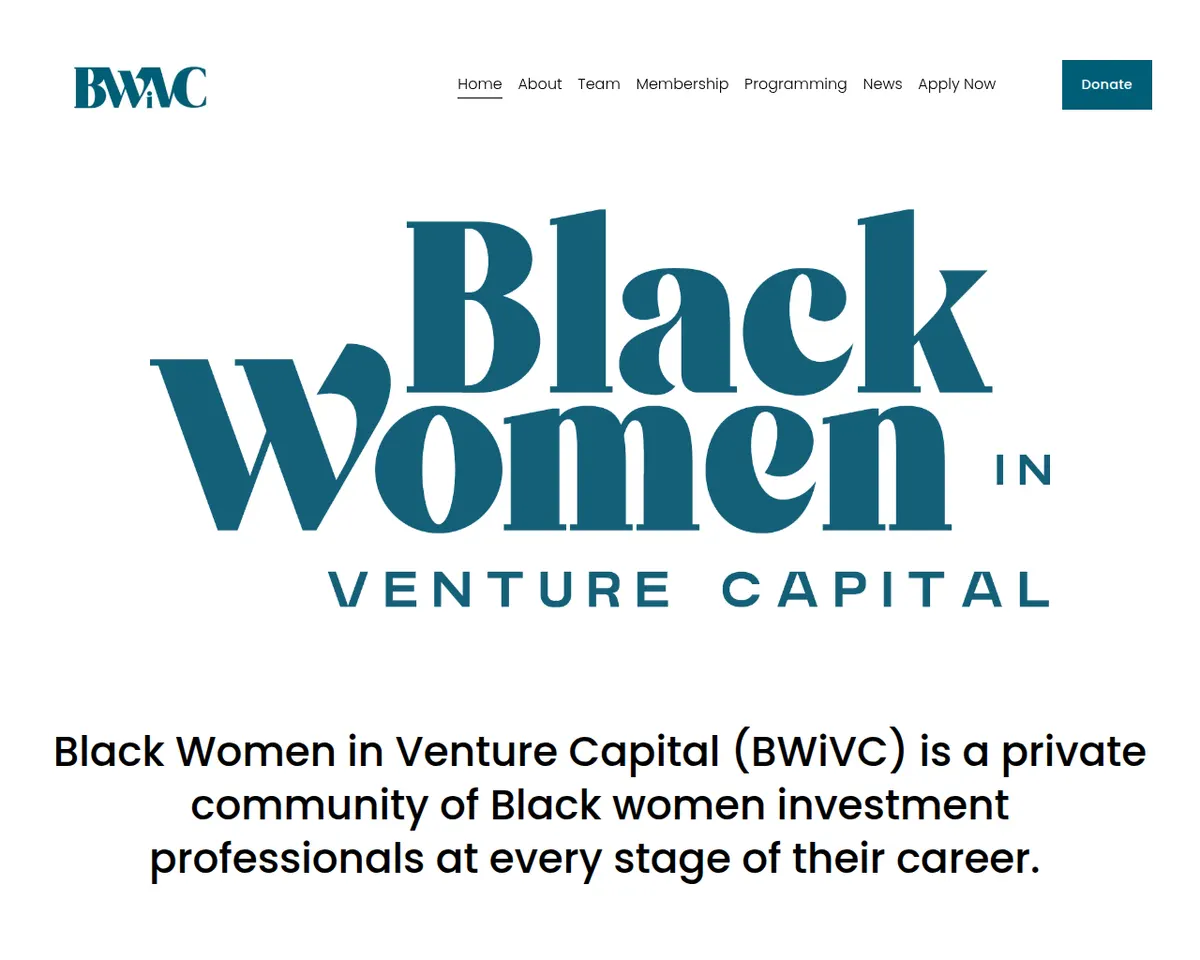 Visit the Black Women in Venture Capital (BWiVC) website (opens in a new tab)
