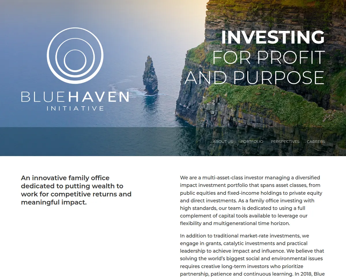 Visit the Blue Haven Initiative website (opens in a new tab)