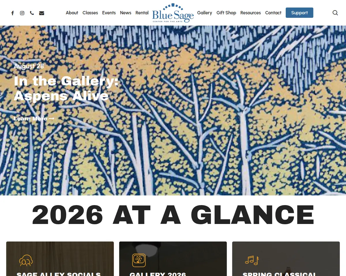 Visit the Blue Sage Center for the Arts website (opens in a new tab)