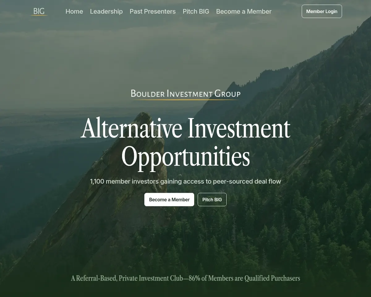 Visit the Boulder Investment Group (BIG) website (opens in a new tab)
