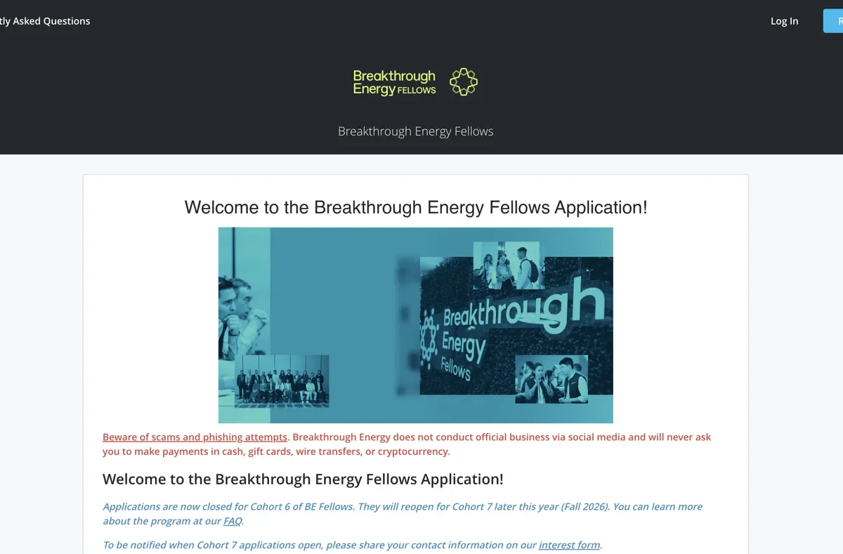 Visit the Breakthrough Energy Fellows website (opens in a new tab)