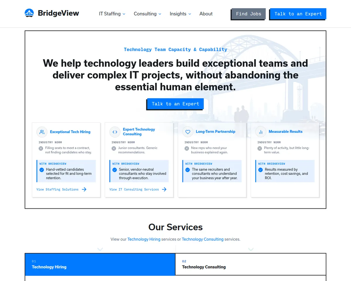 Visit the BridgeView website (opens in a new tab)