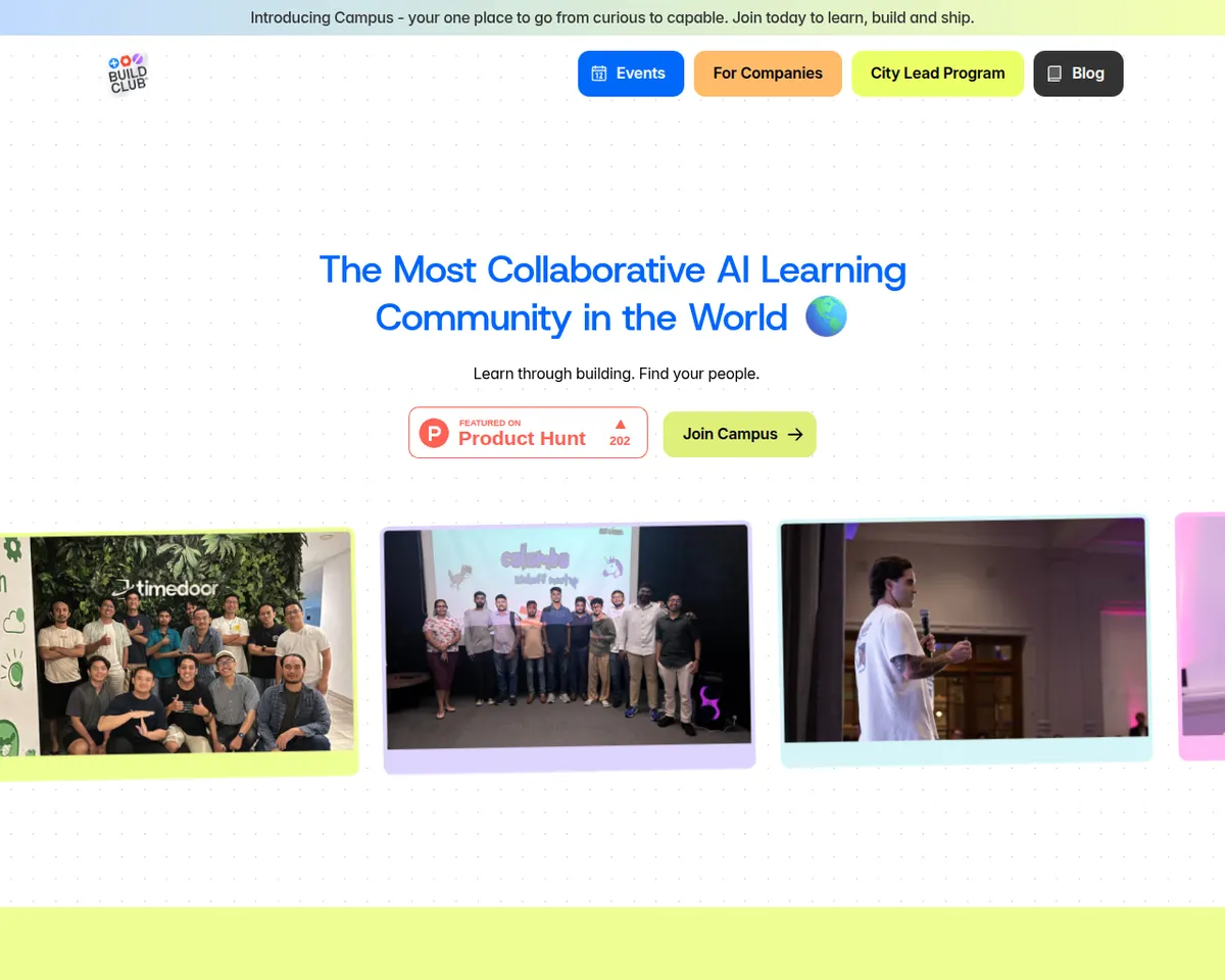 Visit the Build Club website (opens in a new tab)