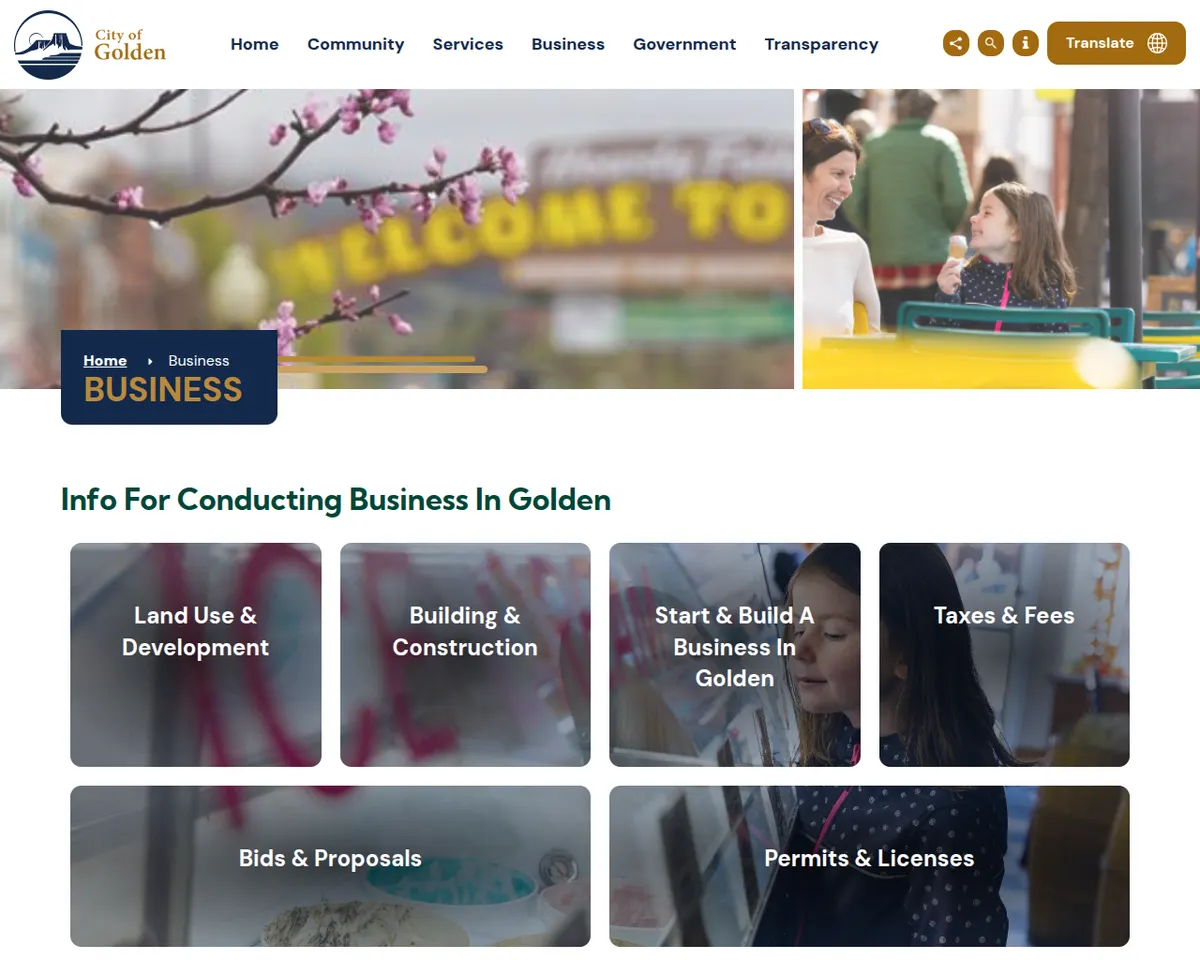 Visit the Business in Golden website (opens in a new tab)