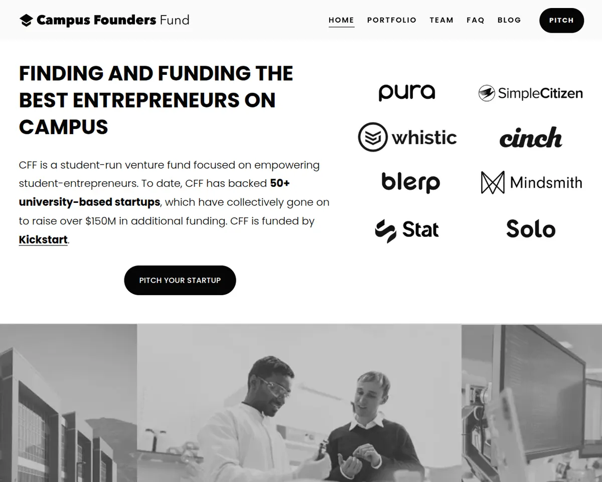 Visit the Campus Founders Fund (CFF) website (opens in a new tab)