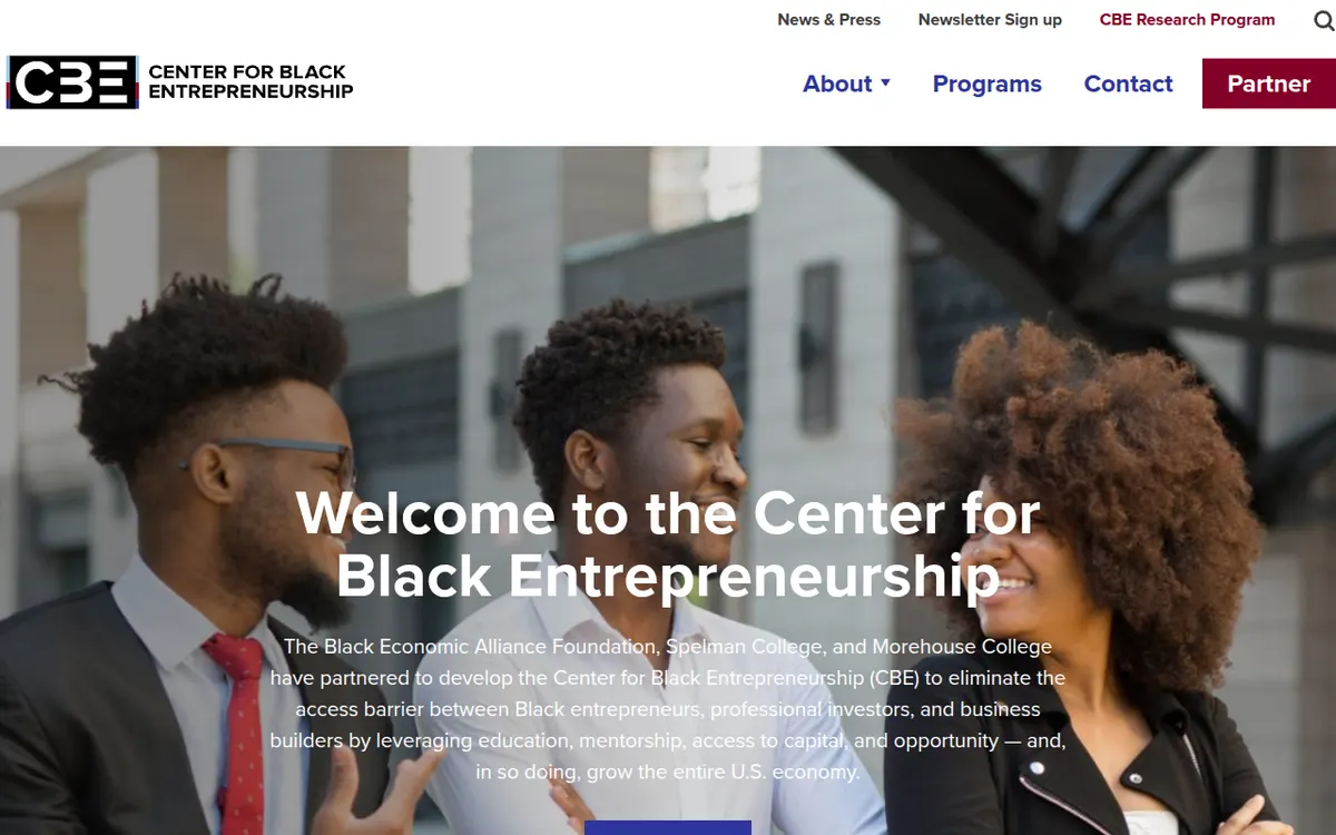 Visit the Center for Black Entrepreneurship (CBE) website (opens in a new tab)