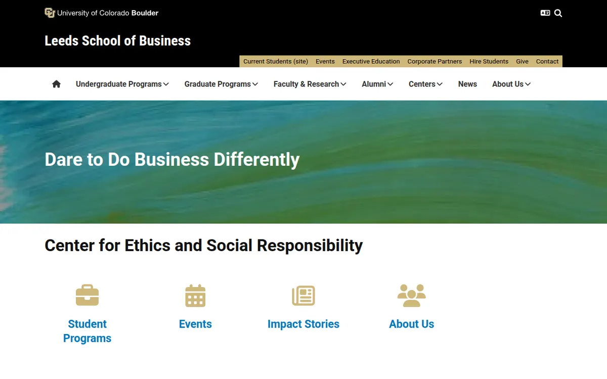 Visit the Center for Ethics and Social Responsibility (CESR) website (opens in a new tab)