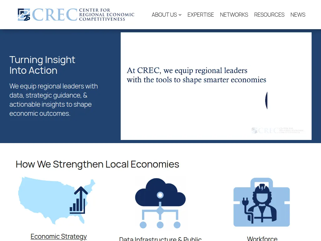 Visit the Center for Regional Economic Competitiveness (CREC) website (opens in a new tab)