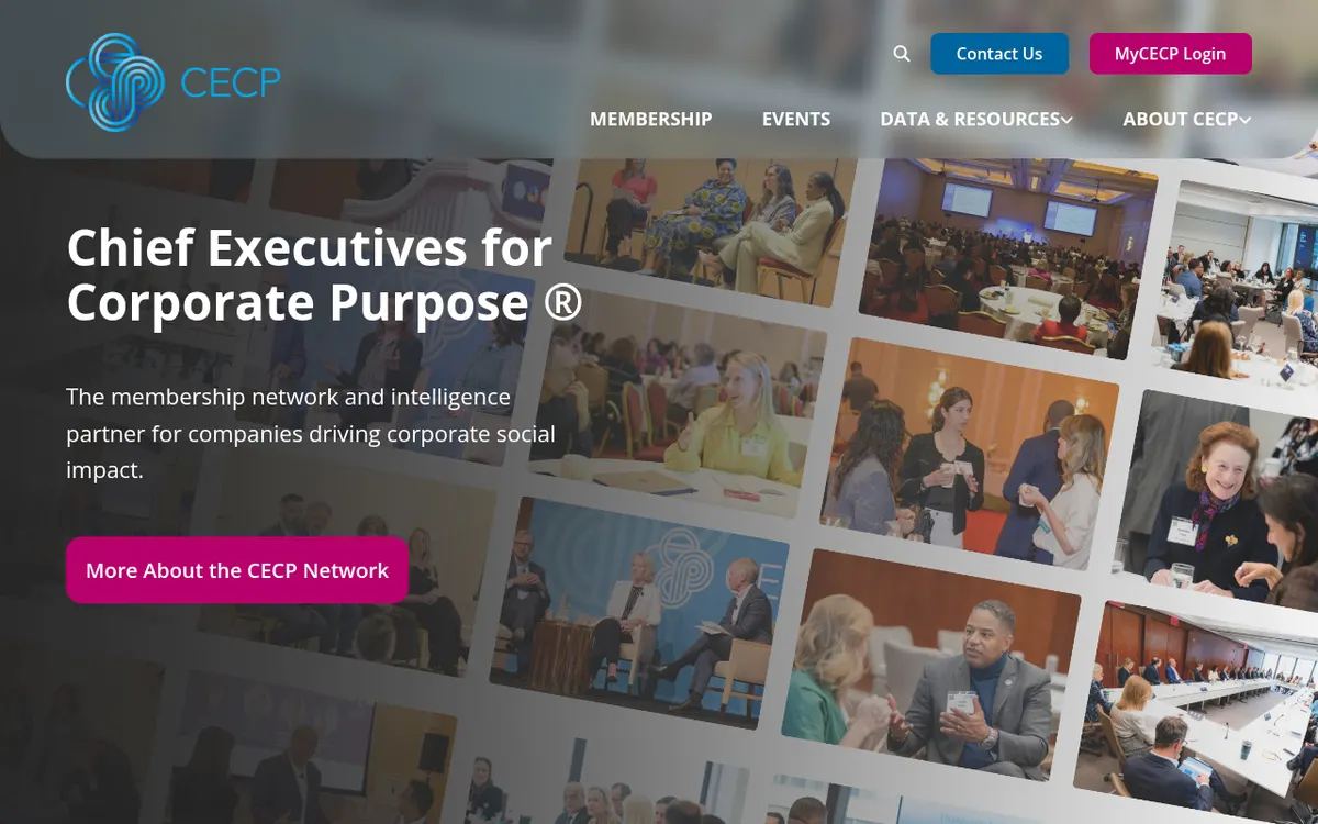 Visit the Chief Executives for Corporate Purpose (CECP) website (opens in a new tab)