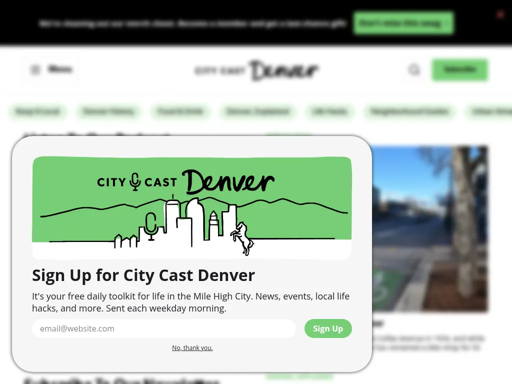 Visit the City Cast Denver website (opens in a new tab)