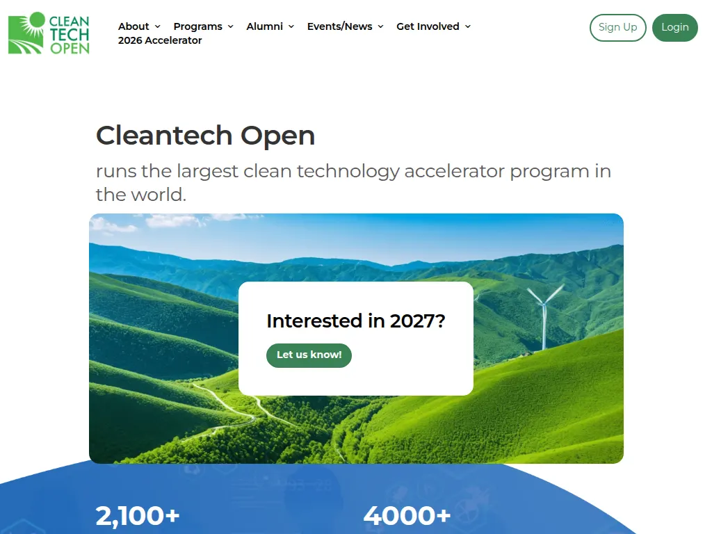 Visit the Cleantech Open (CTO) website (opens in a new tab)