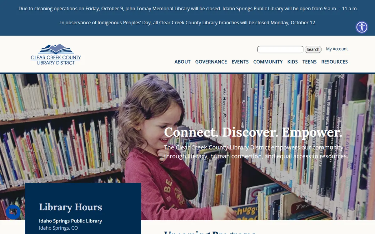 Visit the Clear Creek County Library District website (opens in a new tab)