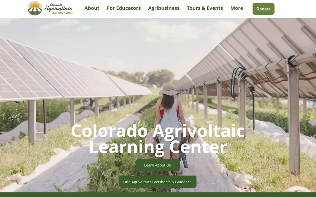 Visit the Colorado Agrivoltaic Learning Center (CALC) website (opens in a new tab)
