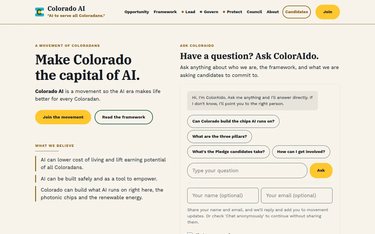 Visit the Colorado AI website (opens in a new tab)