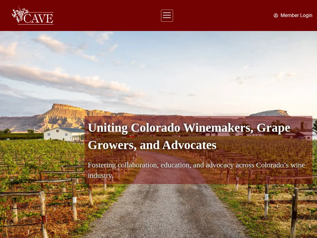 Visit the Colorado Association for Viticulture & Enology (CAVE) website (opens in a new tab)
