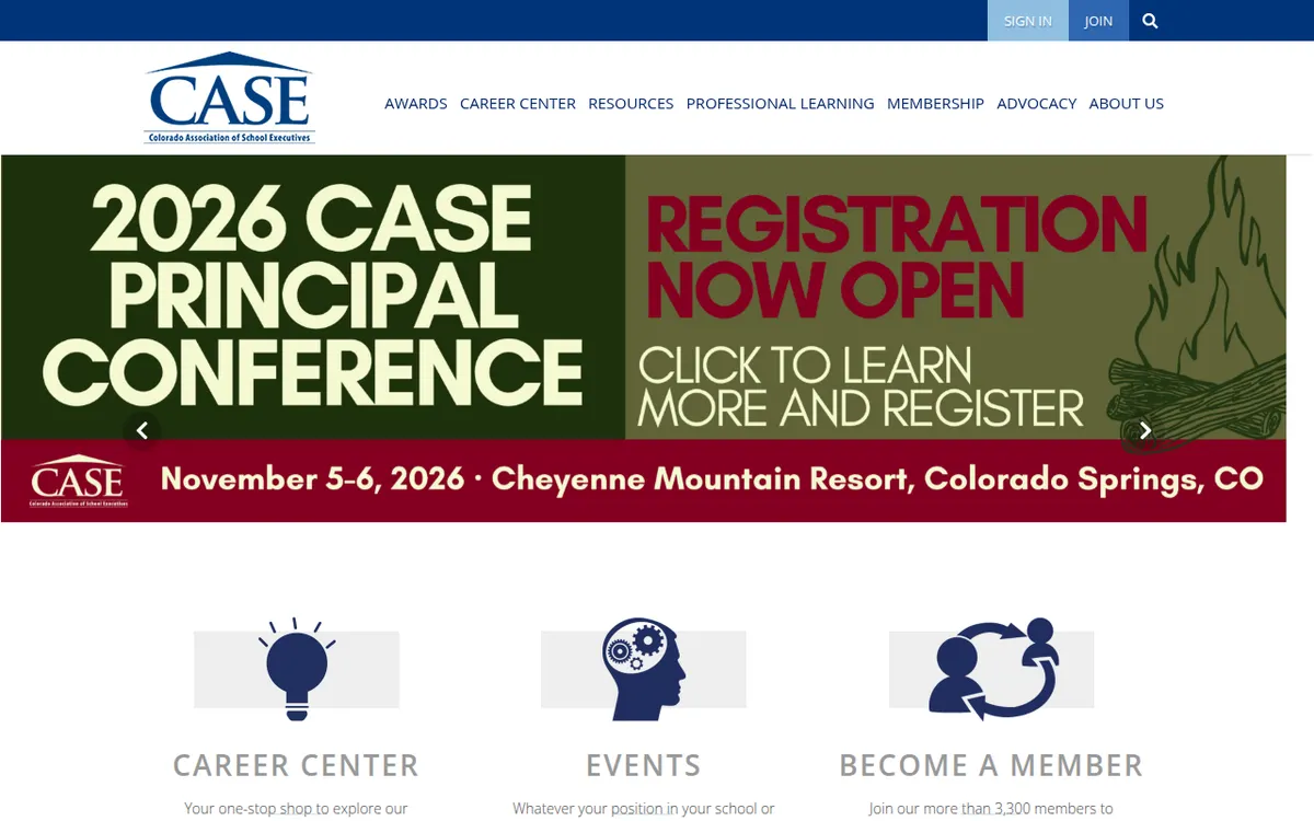 Visit the Colorado Association of School Executives (CASE) website (opens in a new tab)