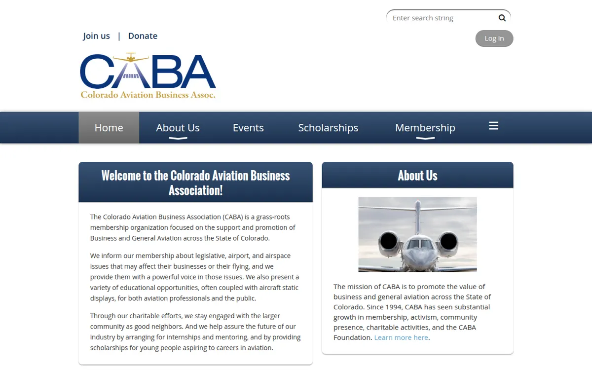 Visit the Colorado Aviation Business Association (CABA) website (opens in a new tab)