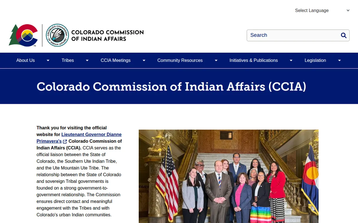 Visit the Colorado Commission of Indian Affairs (CCIA) website (opens in a new tab)