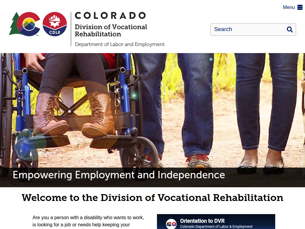 Visit the Colorado Division of Vocational Rehabilitation (DVR) website (opens in a new tab)