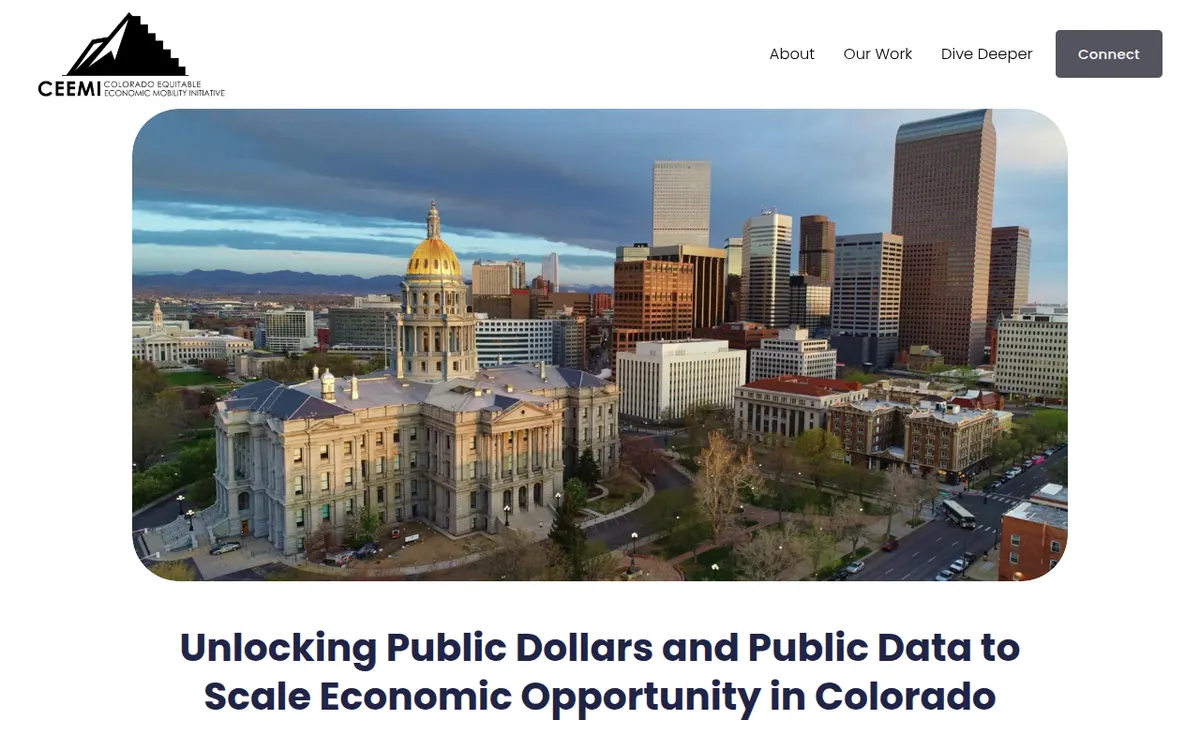 Visit the Colorado Equitable Economic Mobility Initiative (CEEMI) website (opens in a new tab)