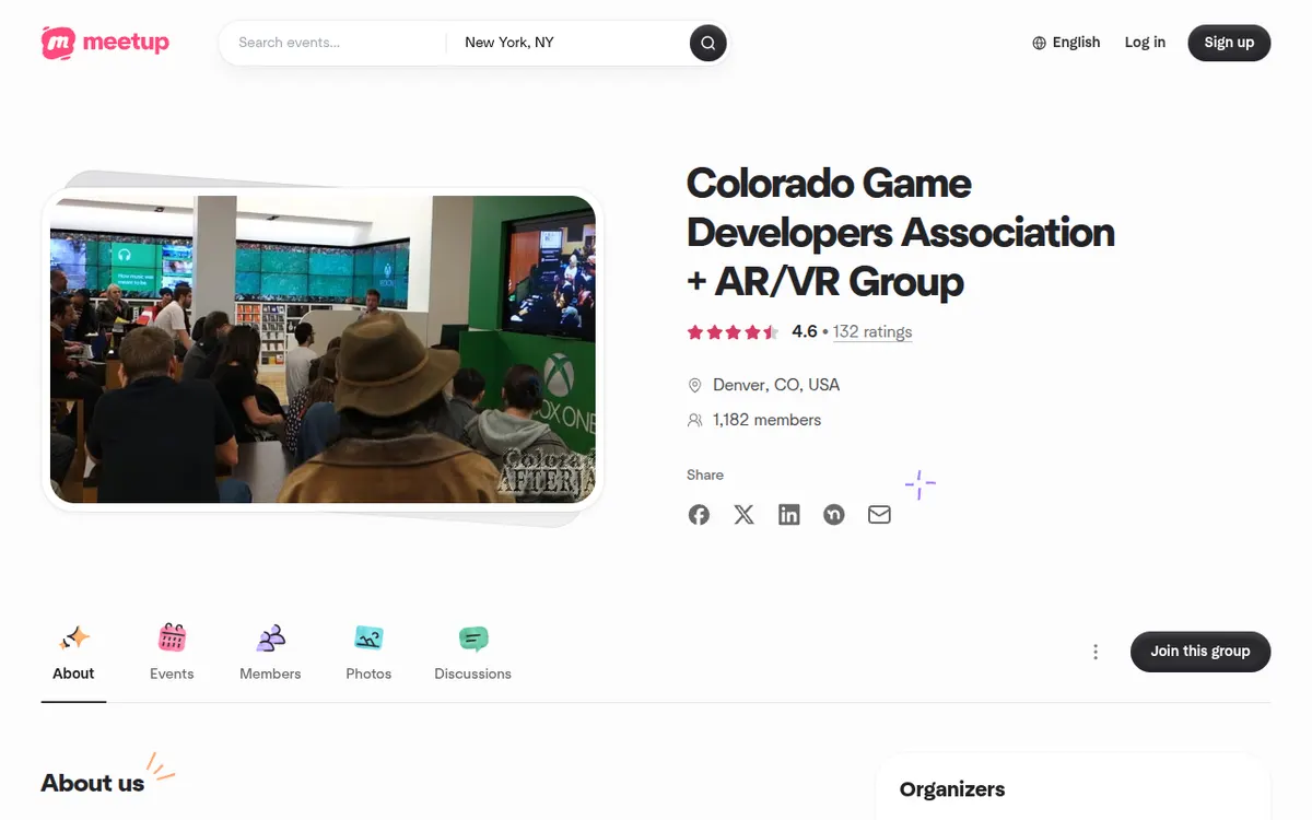 Visit the Colorado Game Developers Association + AR/VR Group website (opens in a new tab)