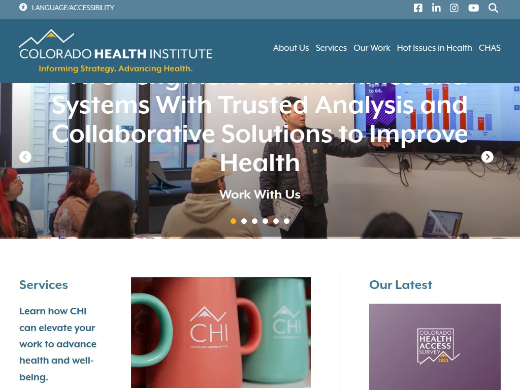 Visit the Colorado Health Institute (CHI) website (opens in a new tab)