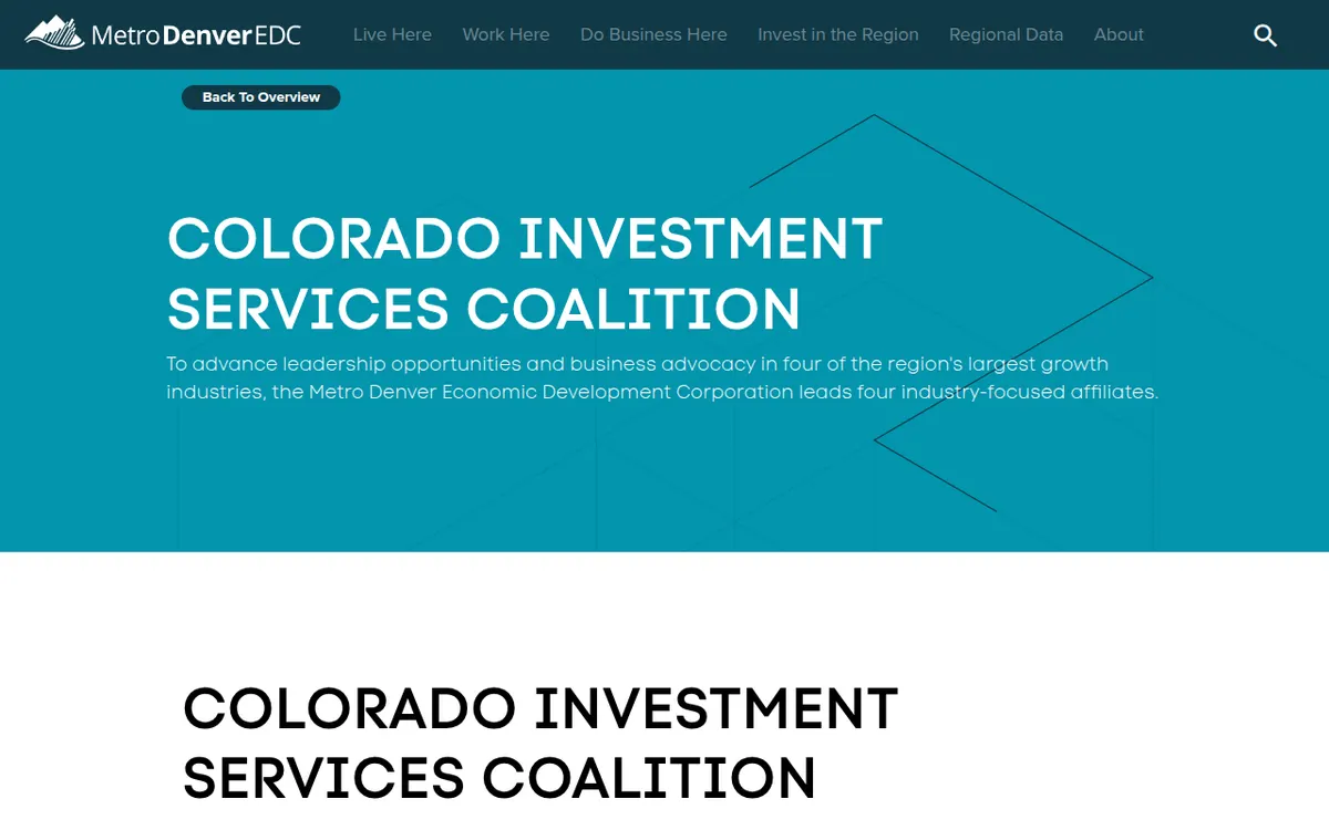 Visit the Colorado Investment Services Coalition (CISC) website (opens in a new tab)