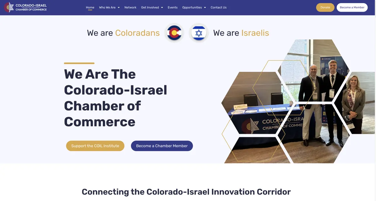 Visit the Colorado-Israel Chamber of Commerce (COIL) website (opens in a new tab)