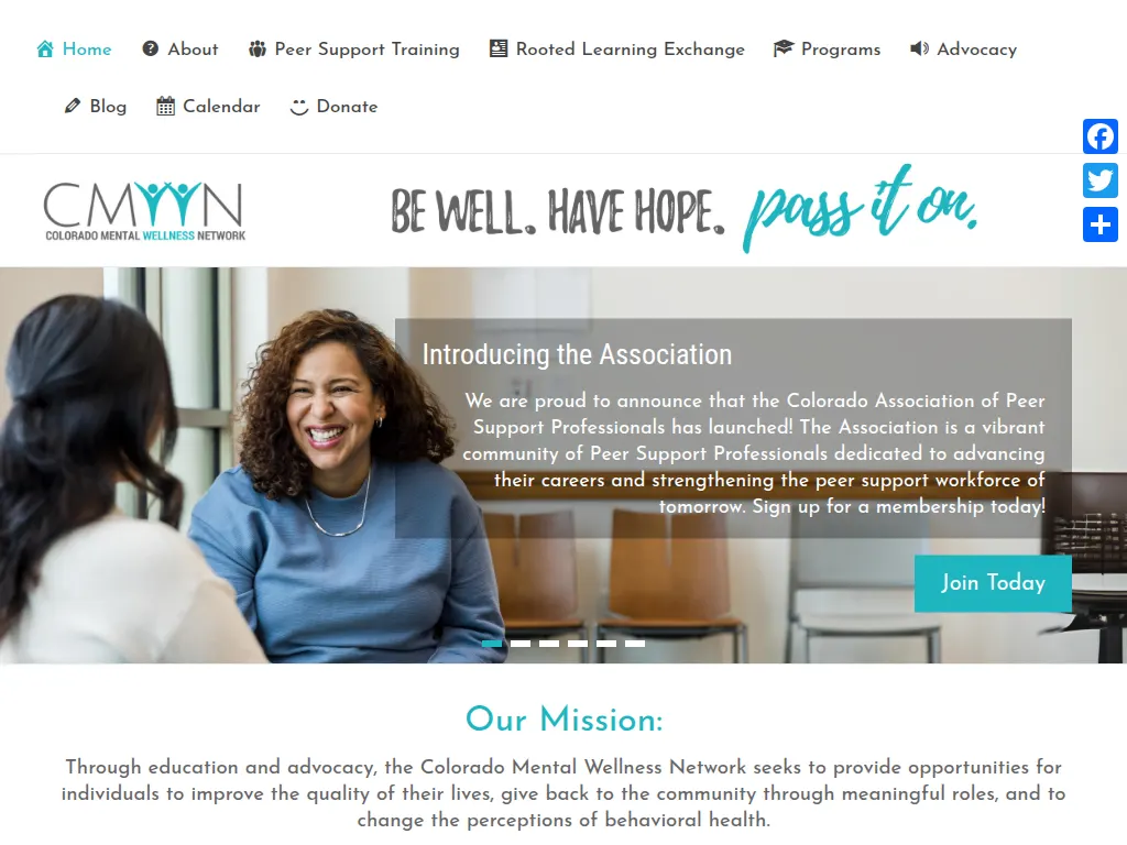 Visit the Colorado Mental Wellness Network (CMWN) website (opens in a new tab)