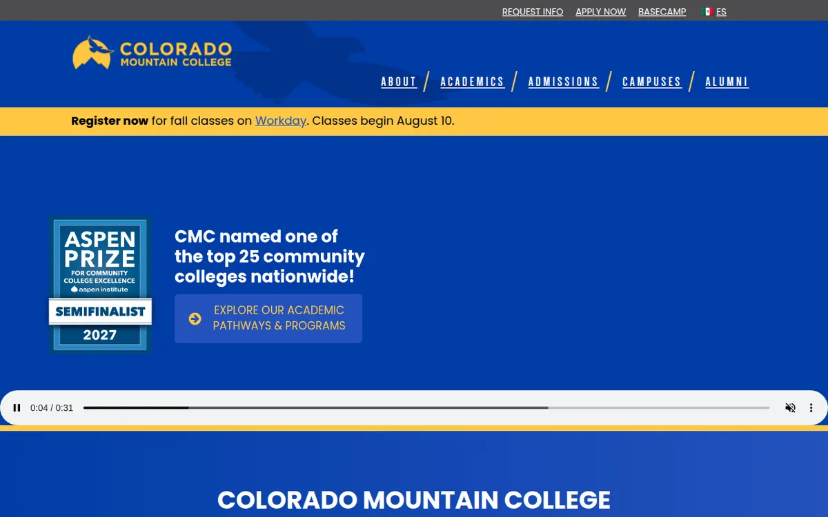 Visit the Colorado Mountain College (CMC) website (opens in a new tab)