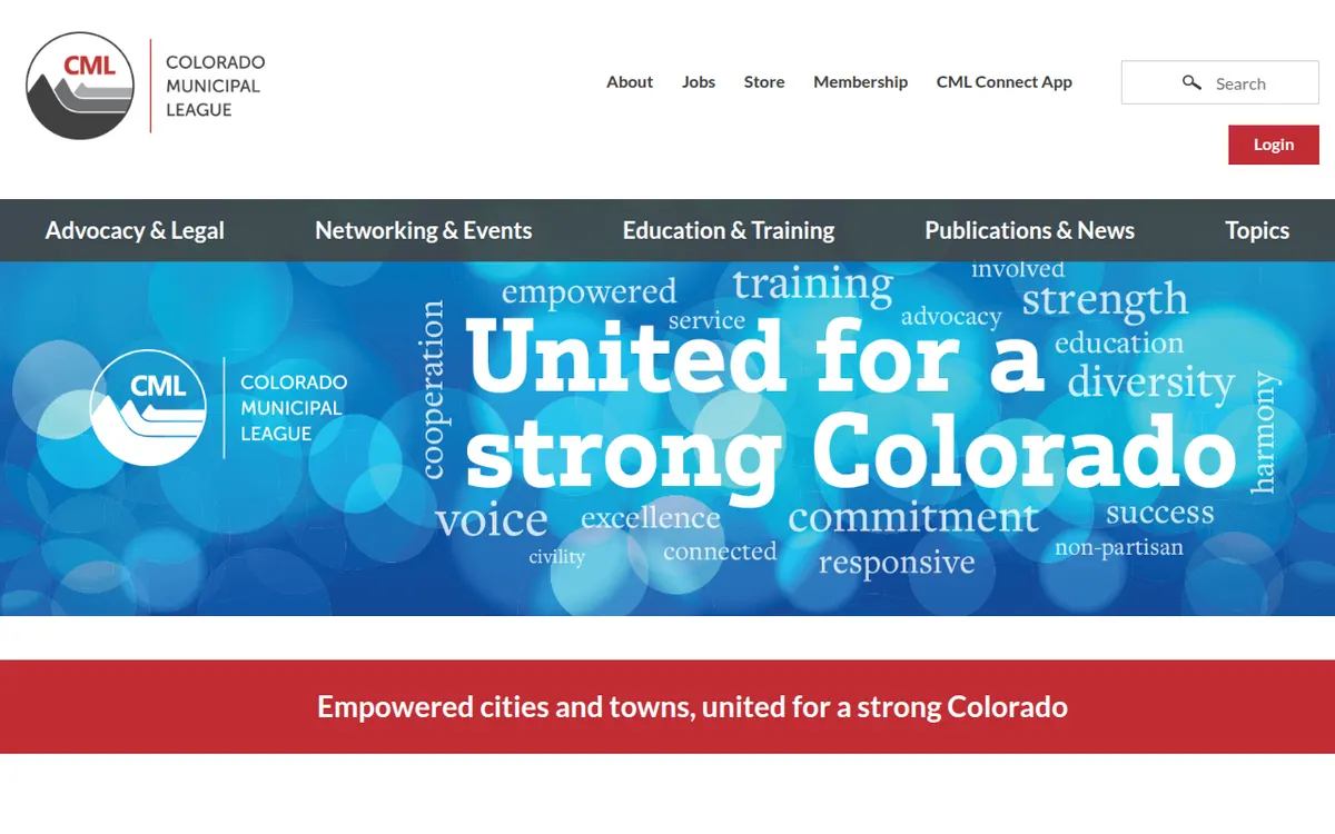 Visit the Colorado Municipal League (CML) website (opens in a new tab)