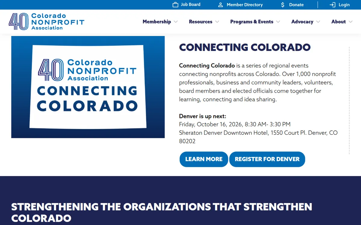 Visit the Colorado Nonprofit Association (CNA) website (opens in a new tab)