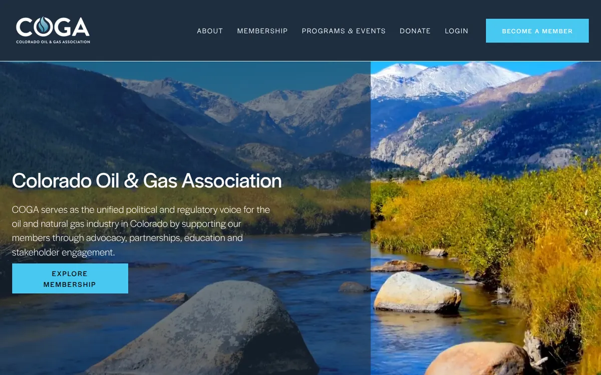 Visit the Colorado Oil & Gas Association (COGA) website (opens in a new tab)