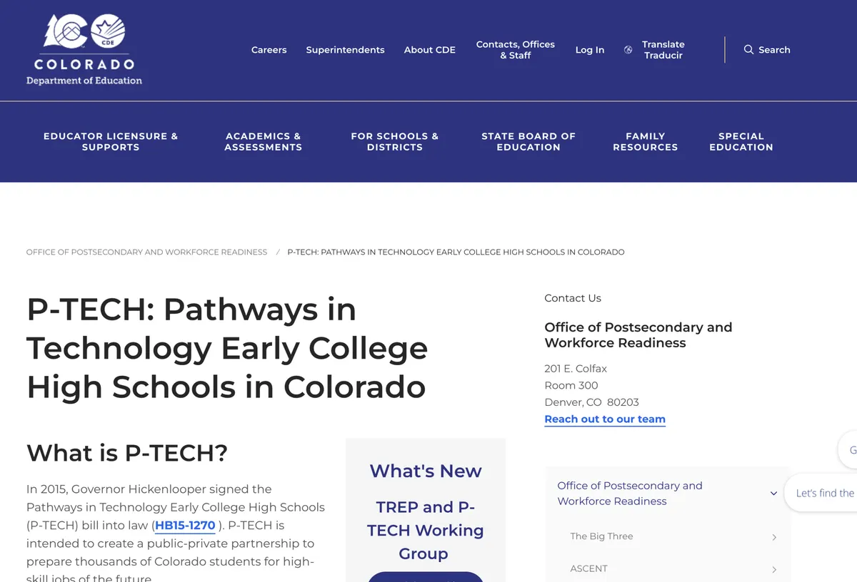 Visit the Colorado P-TECH website (opens in a new tab)