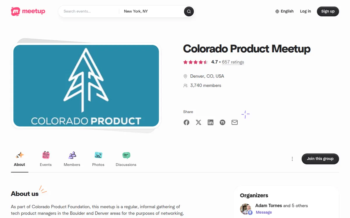 Visit the Colorado Product Meetup website (opens in a new tab)