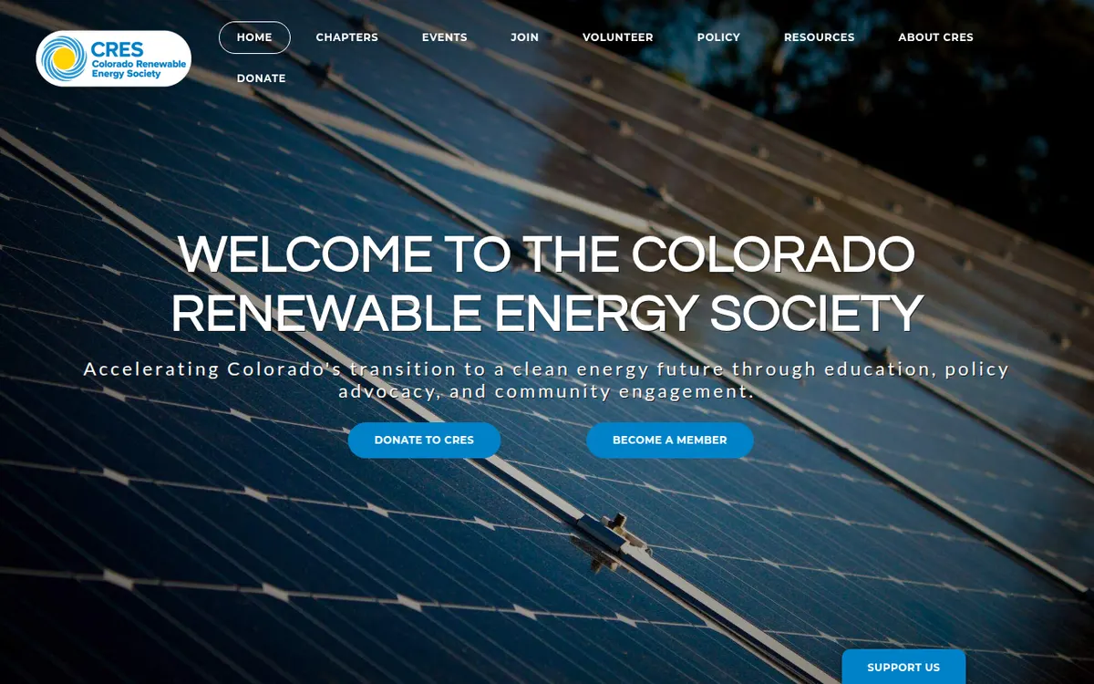 Visit the Colorado Renewable Energy Society (CRES) website (opens in a new tab)