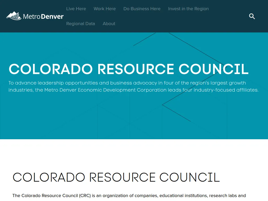 Visit the Colorado Resource Council (CRC) website (opens in a new tab)