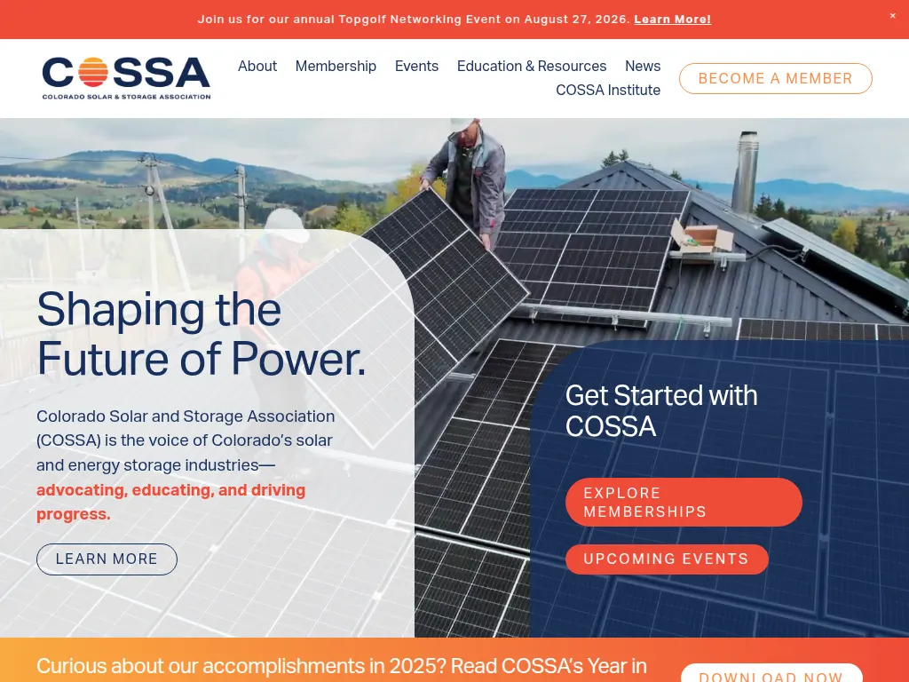 Visit the Colorado Solar and Storage Association (COSSA) website (opens in a new tab)