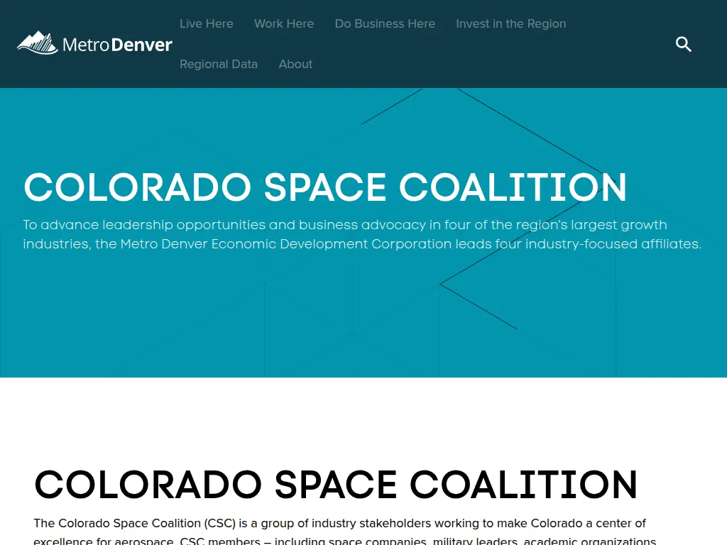Visit the Colorado Space Coalition (CSC) website (opens in a new tab)